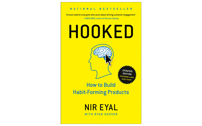 Hooked book cover - best UX books for startups