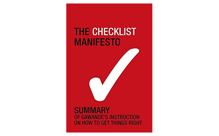 The Checklist Manifesto book cover - best books to read for startup managers