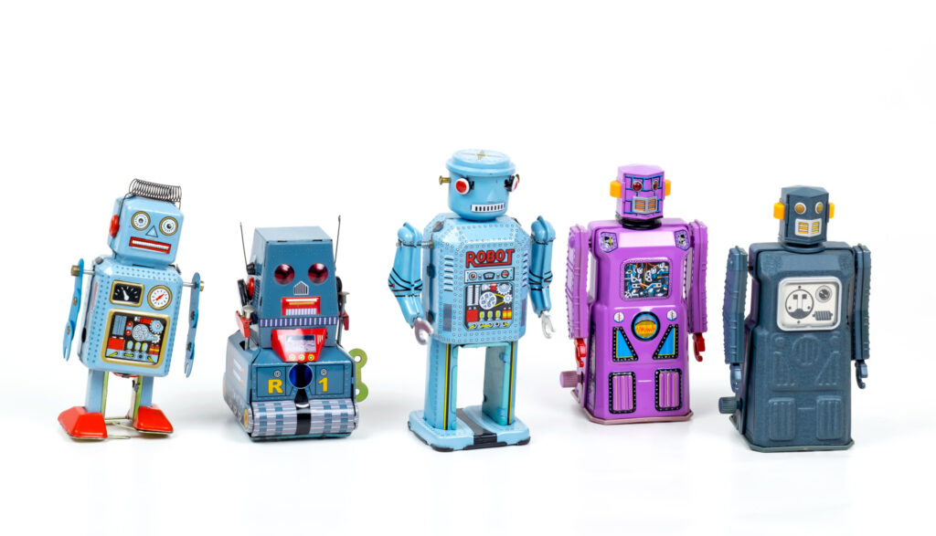 5 different robots 