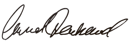 David Packard signature 