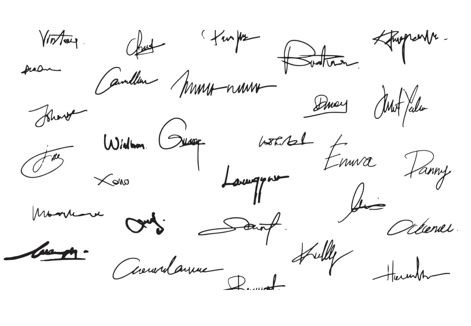 best signatures from famous people