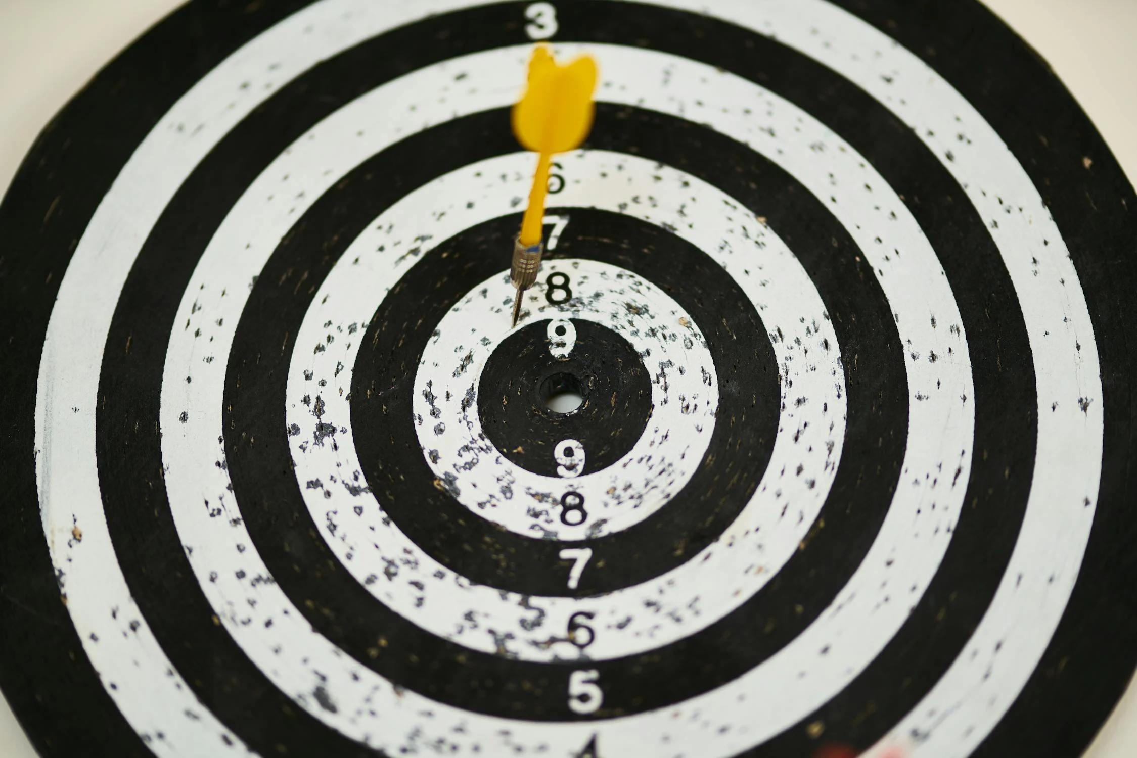 Black and White Dartboard