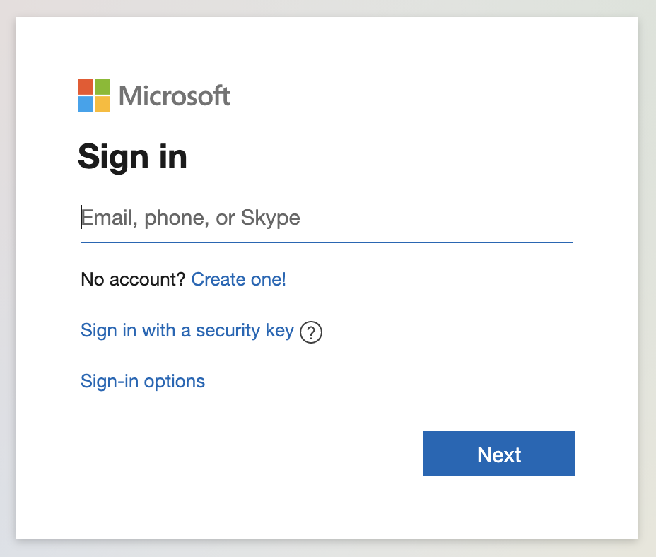 outlook sign in