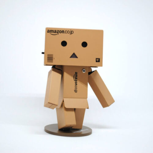 amazons black friday and cyber monday marketing cardboard robot