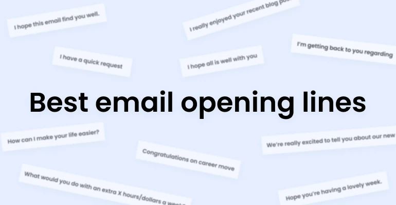 best email opening lines