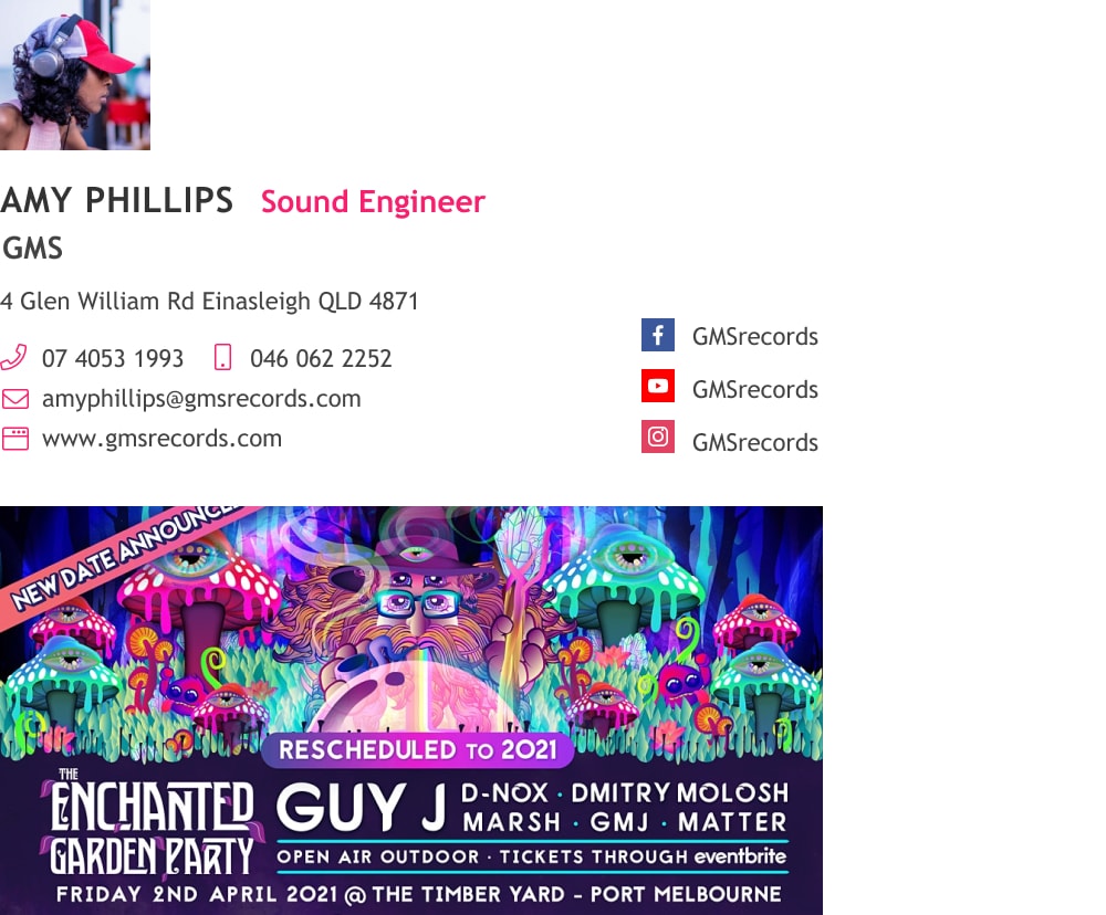 DJ and sound engineer email signature with event banner-min