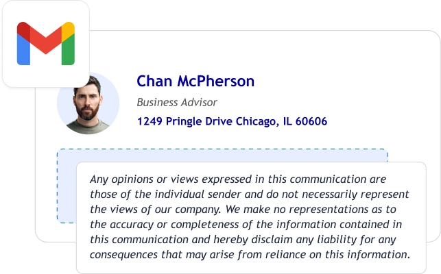 How to Add a Disclaimer to Gmail Signature