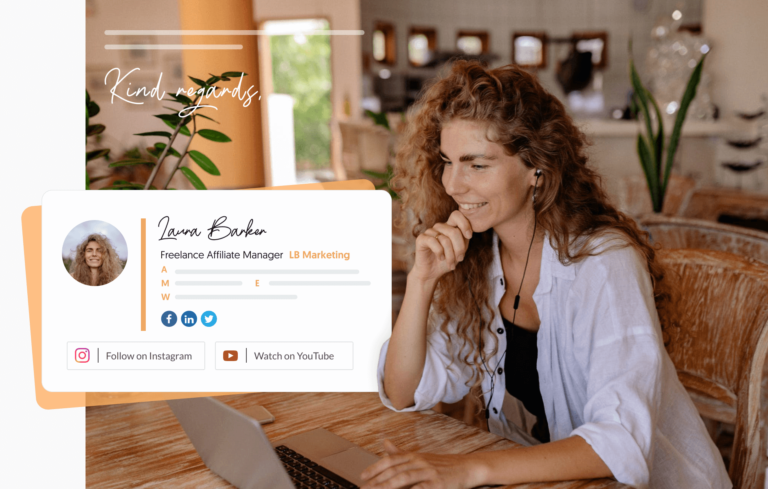 blogger email signature examples