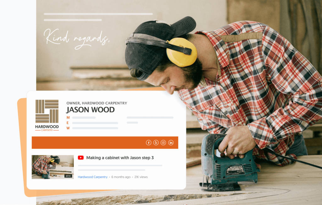 contractor email signature examples