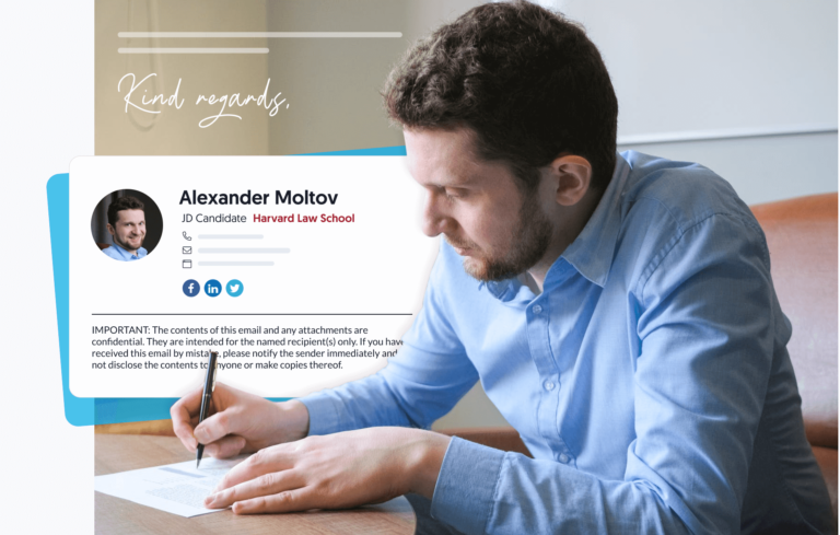 jd candidate email signature examples