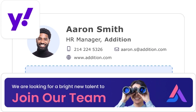 How to Add a Banner to Yahoo Mail Signature