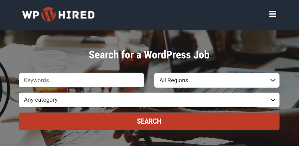 WP hired - freelance work website for developers