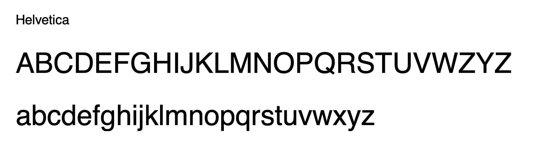 Helvetica - elegant email signature font