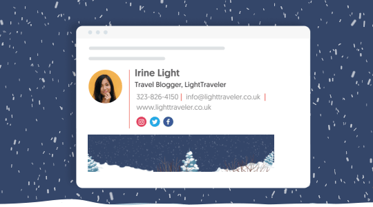 animated email signature example