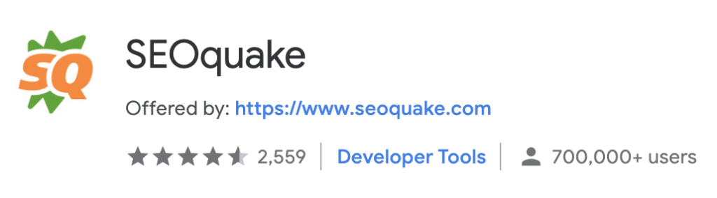 best chrome extension SEOquake