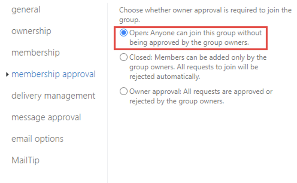 manage distribution list from outlook membership approval