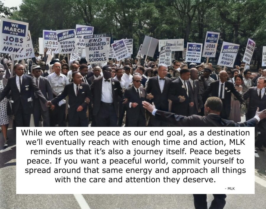 Martin Luther King quotes on peaceful protest