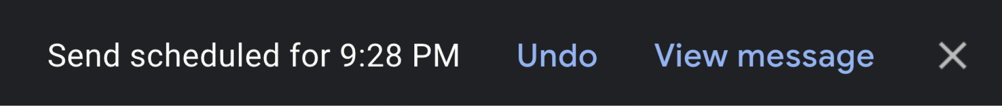 Step 5- Set the time and click on Schedule send