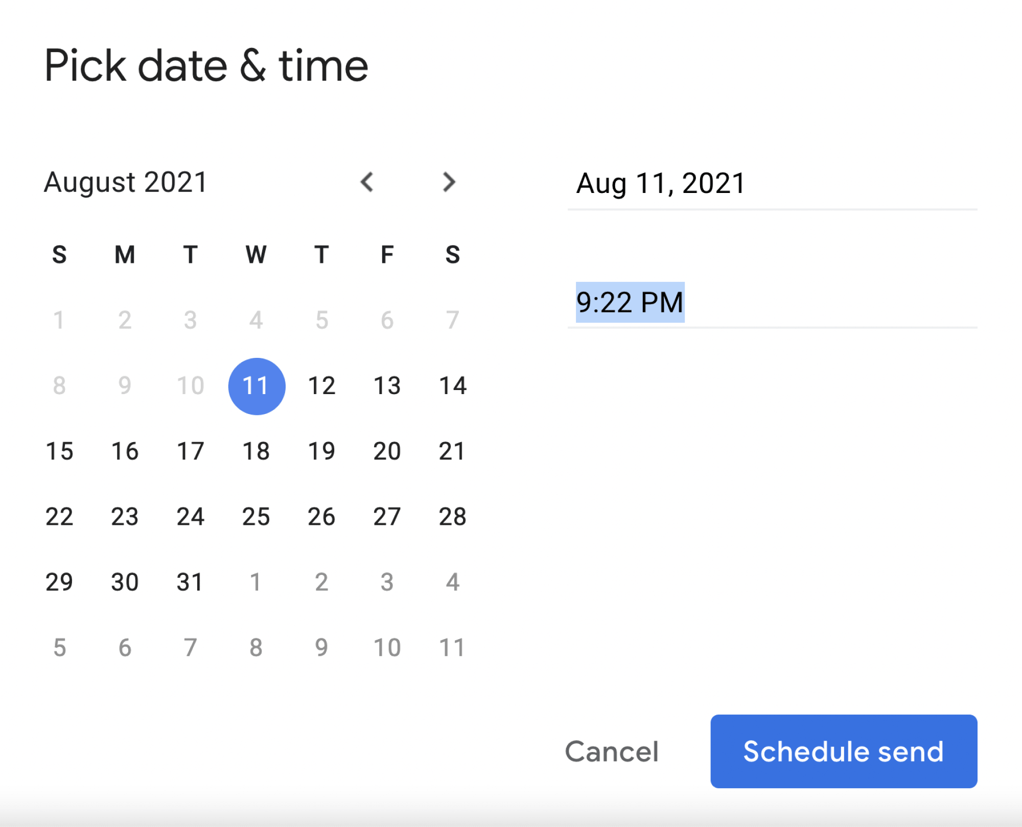 gmail calender