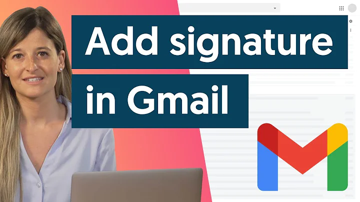 how to add a signature in gmail tutorial