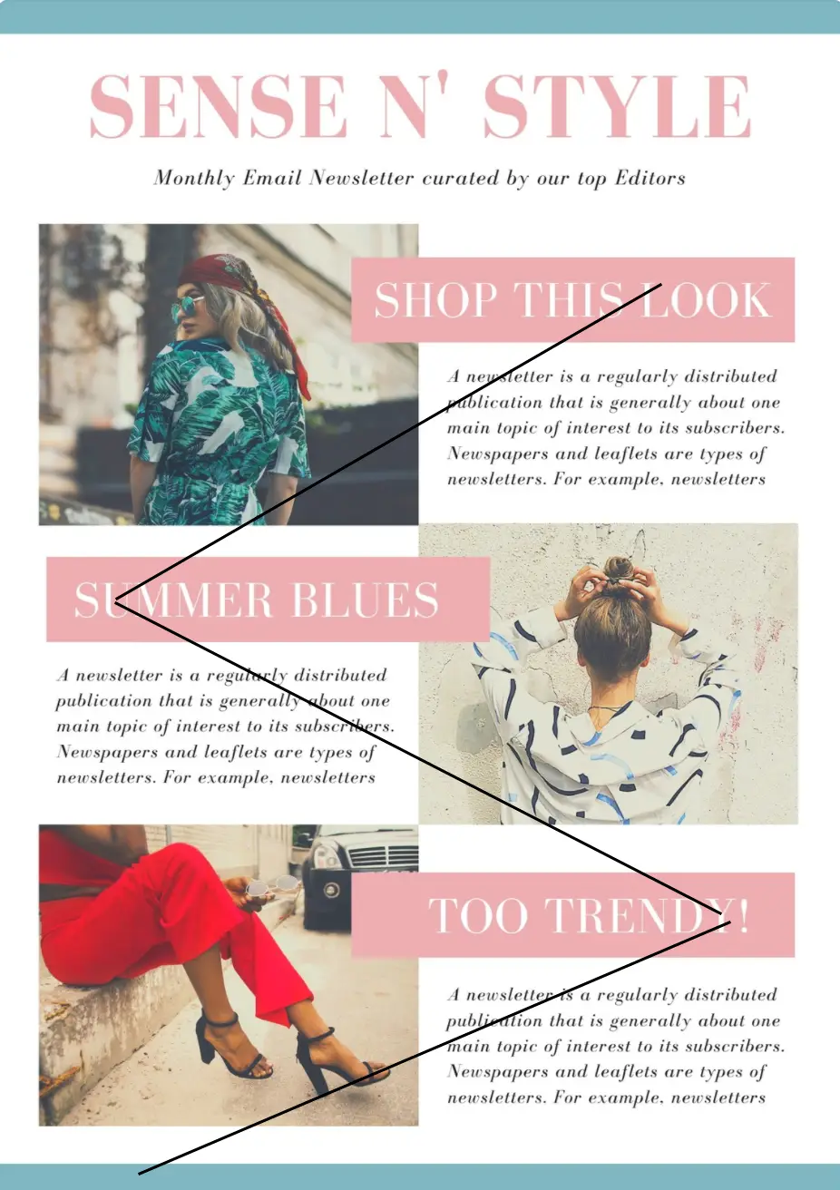 sense and style newsletter example