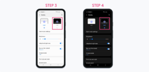Set a dark mode on android steps 3-4-min