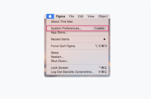 Set a dark mode on mac step 1