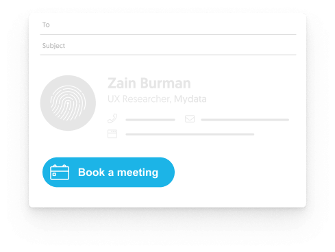 signature marketing campaign example - schedule a meeting