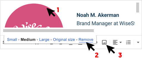 Add Gmail signature image in template