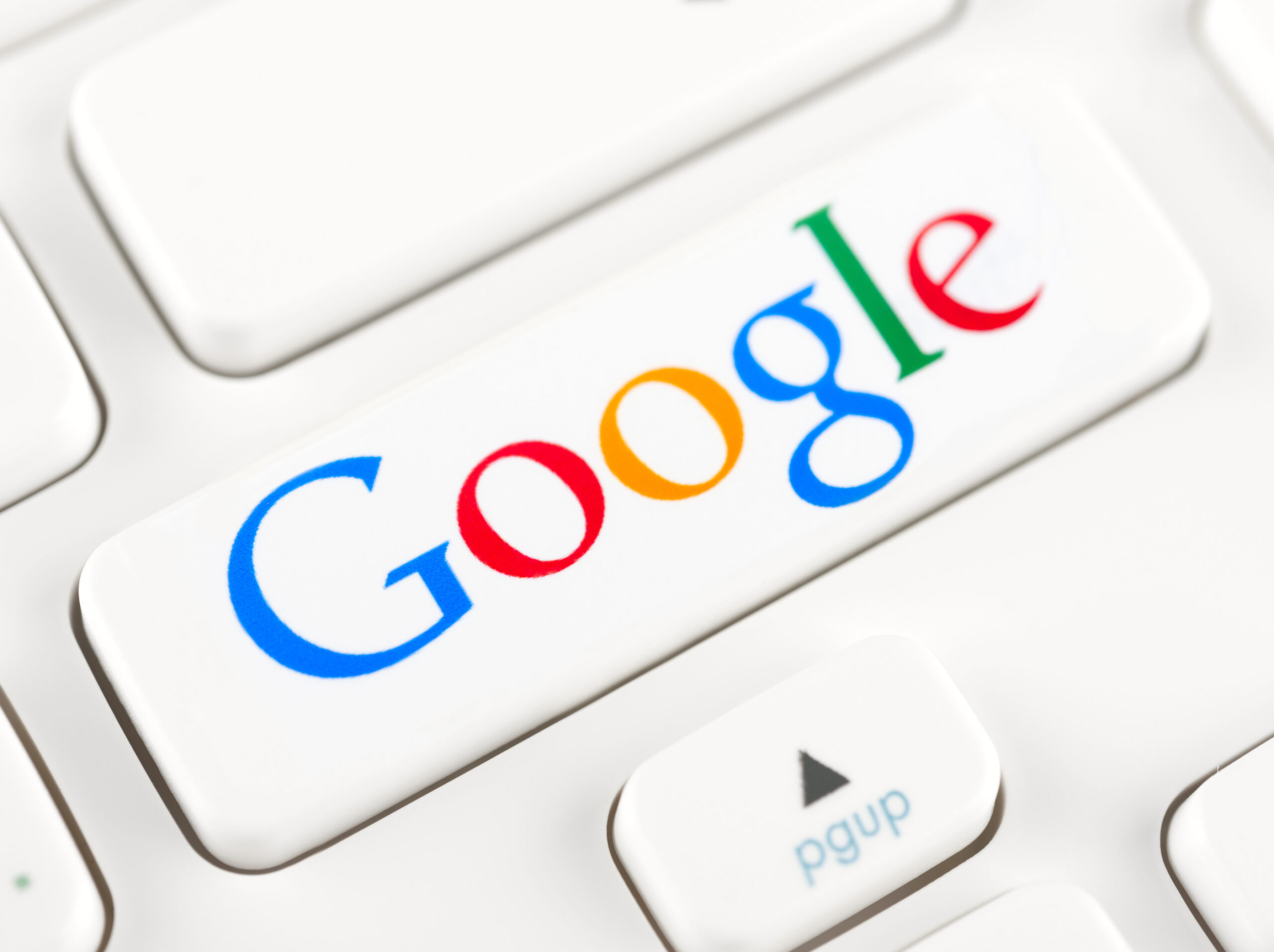 Google Logotype On A Keyboard Button