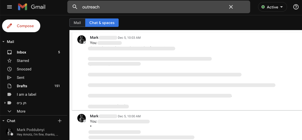 Search for messages in Google Chat & Gmail - for g suite users