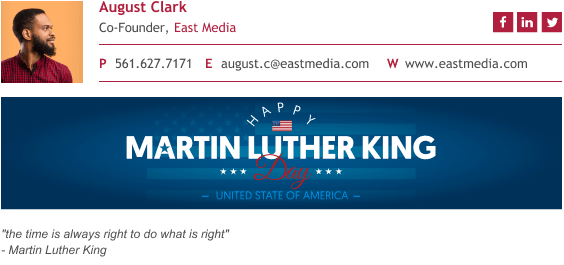 Martin Luther King Jr. quotes email signature