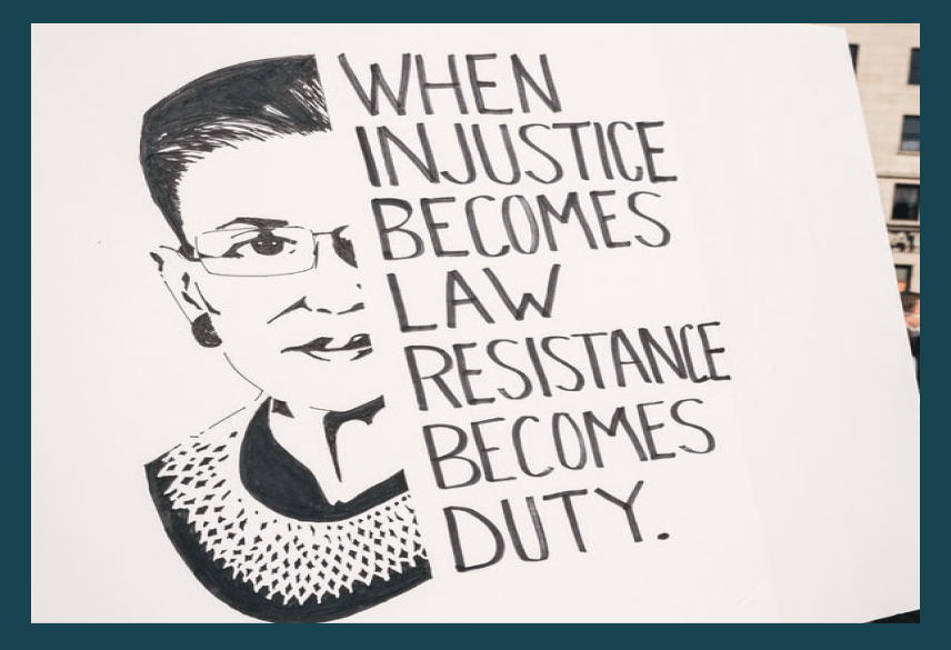 Ruth Bader Ginsburg Women’s Day promotion and marketing ideas