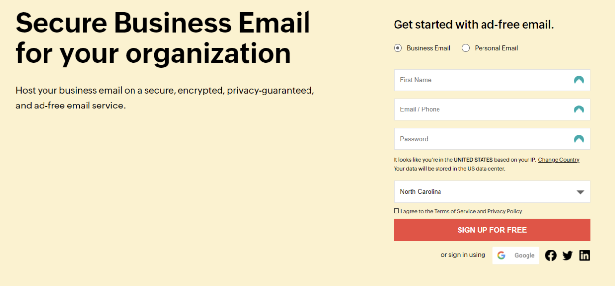 Free email accounts with