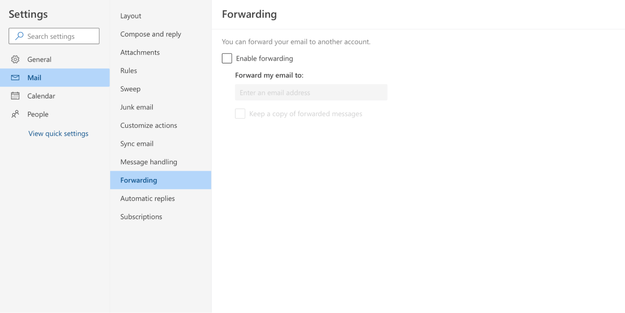 forward emails based on outlook rules