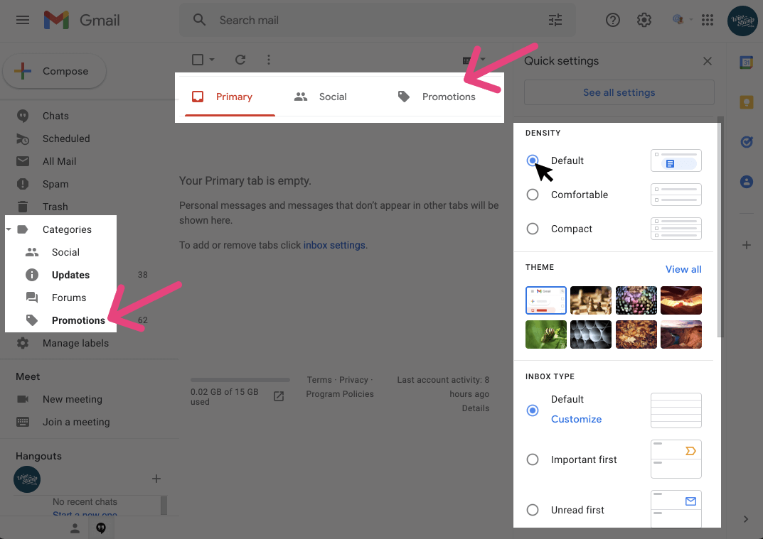 promotions tab in gmail