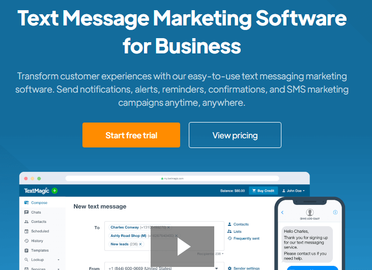 TextMagic - sms marketing software