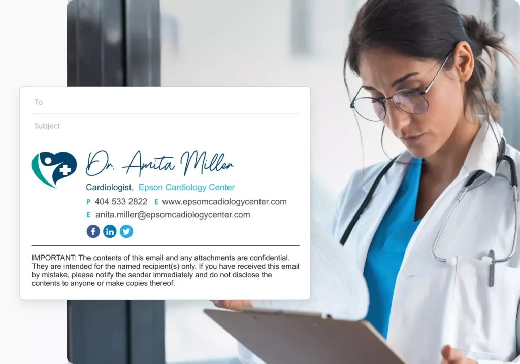 Doctor email signature examples