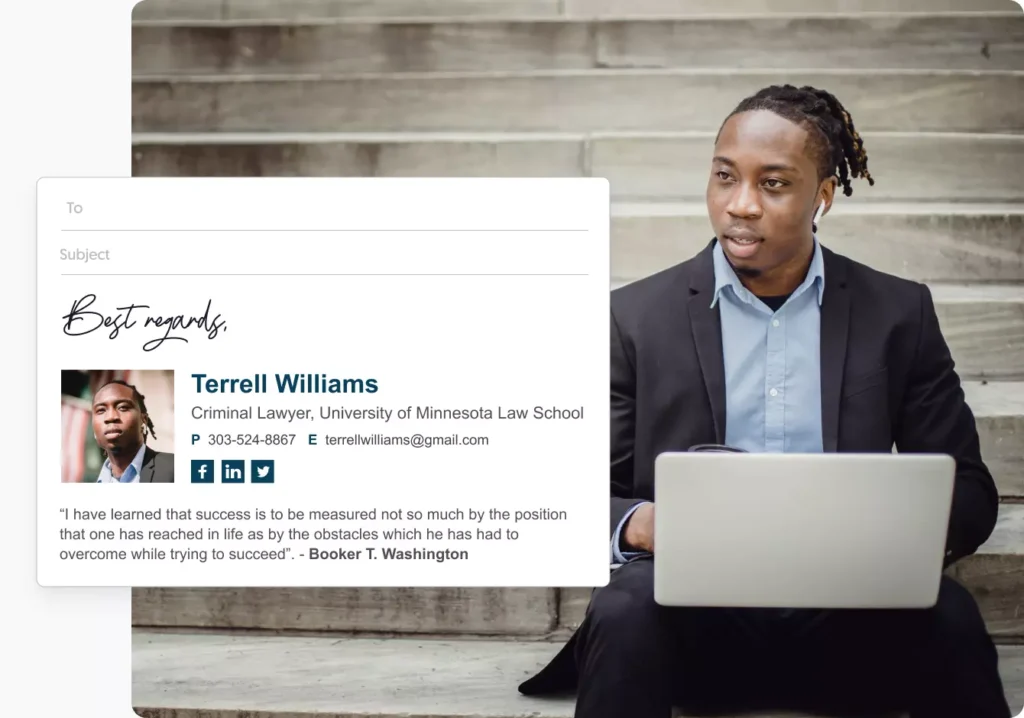 job seeker email signature
