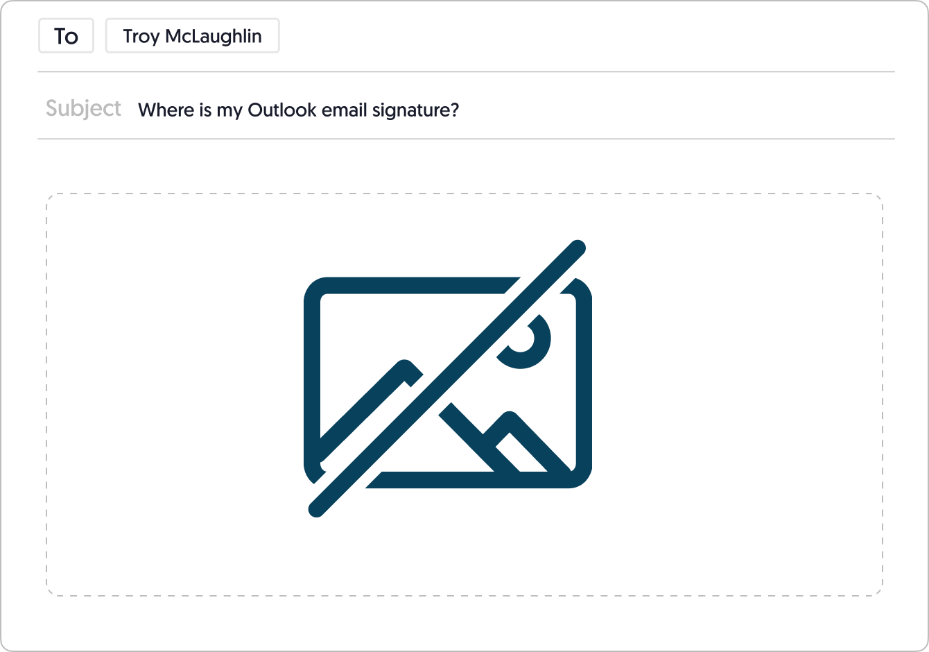 How to fix outlook signature not showing
