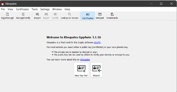 kleopatra for gmail