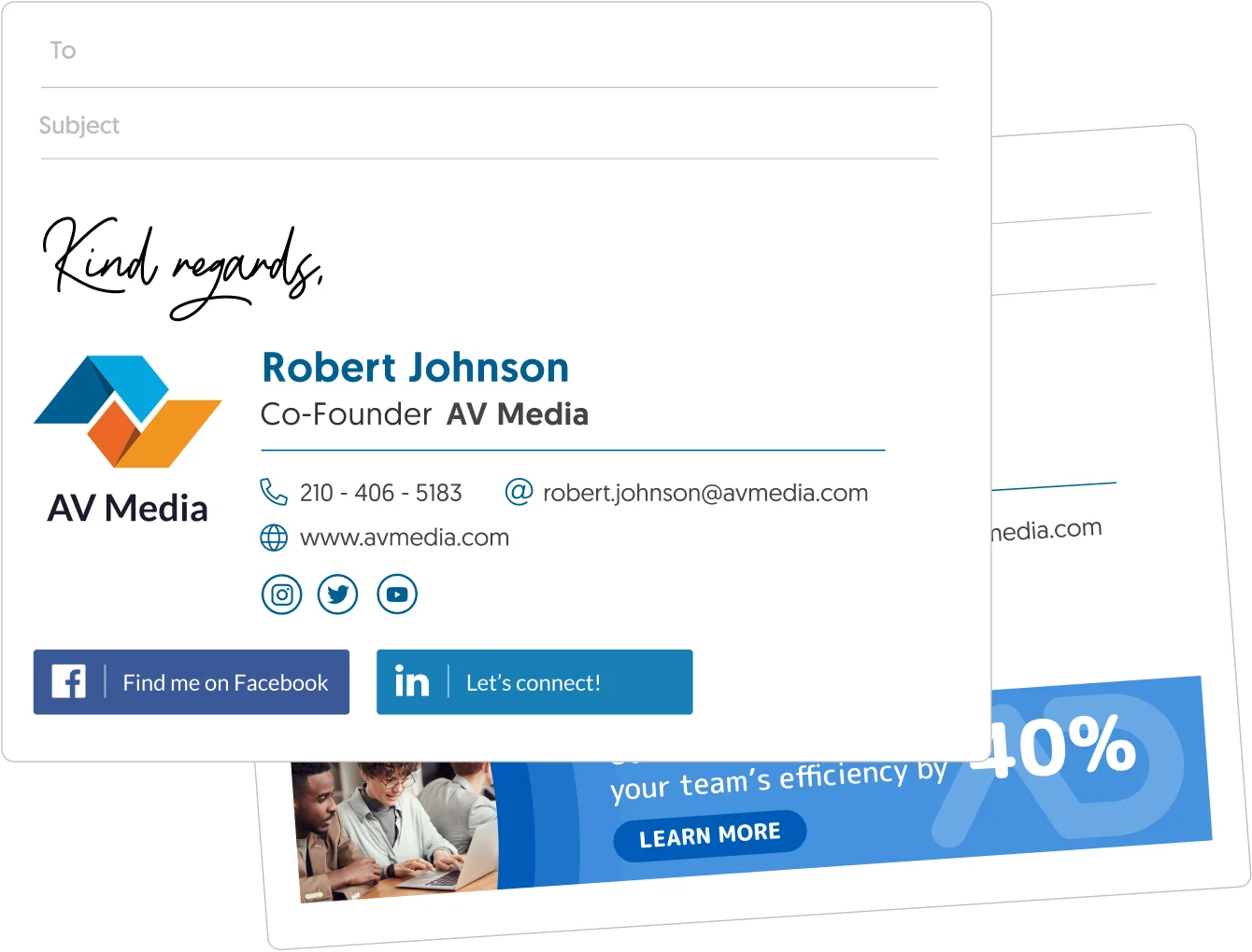 professional email signature examples