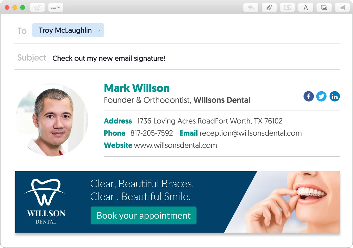 how to image and hyperlink in your Mac Mail signature