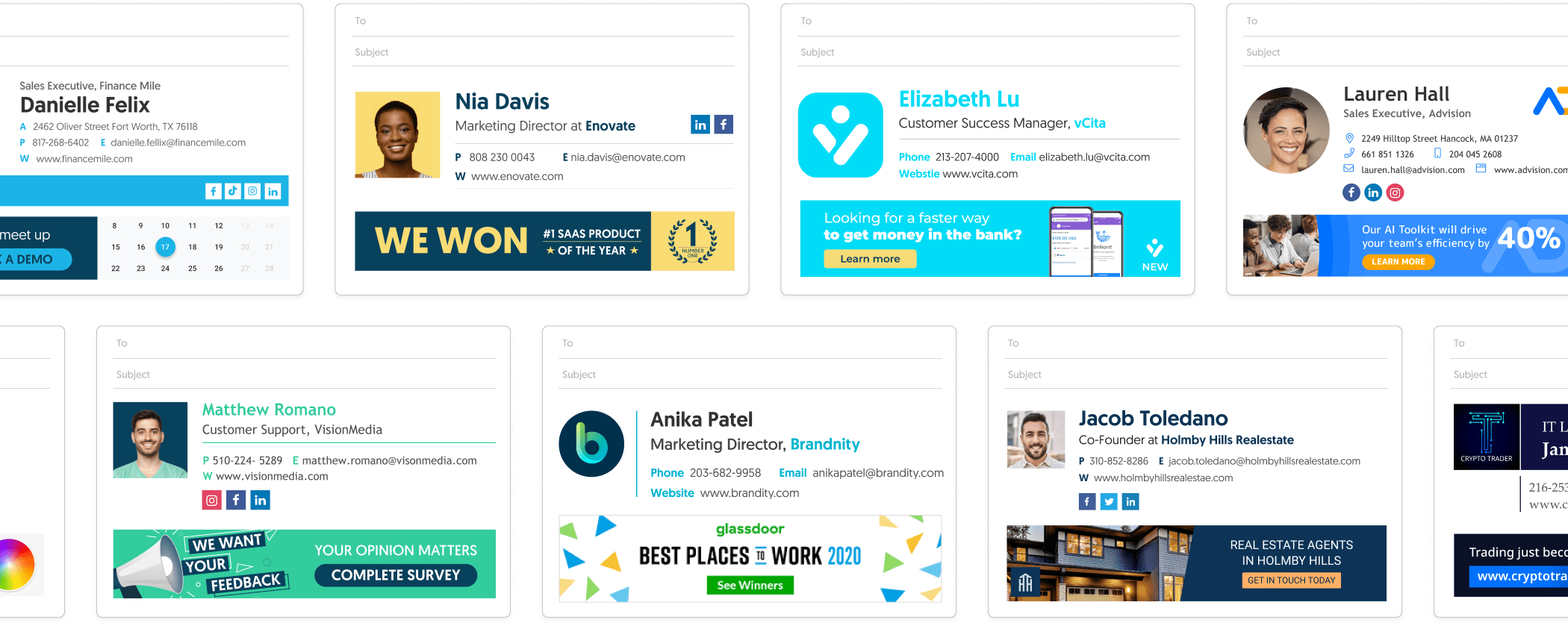 38 Pro Email Signature Examples & Free Generator WiseStamp