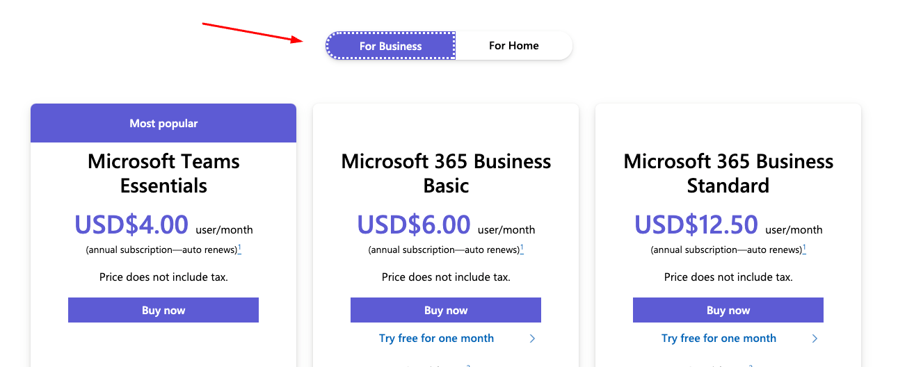 ms teams pricing for business