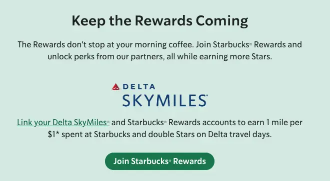 starbucks rewards program