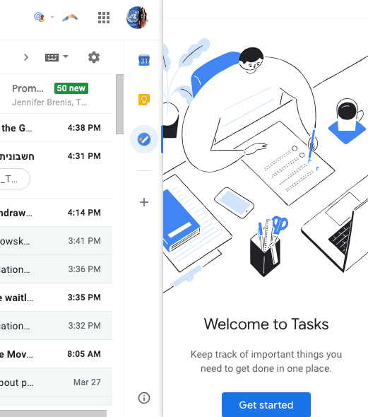 Gmail Tasks App get started