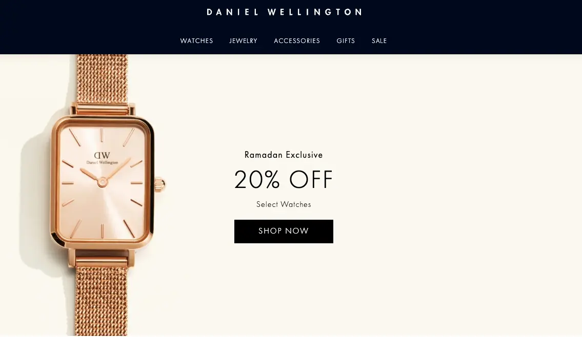Daniel Wellington video with kendall