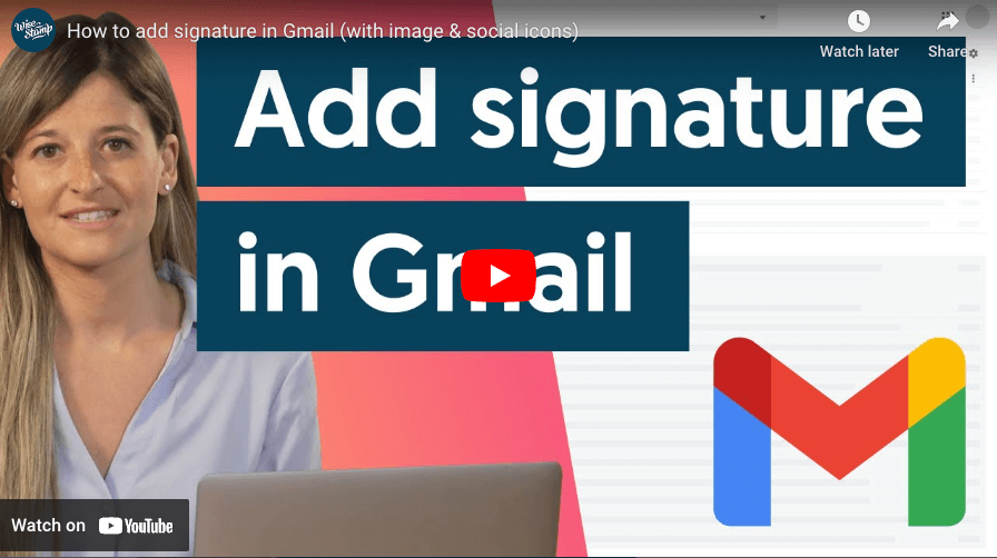 Vidéo: Ajoutez une belle signature en gmail avec l'image, les icônes sociales et plus encore