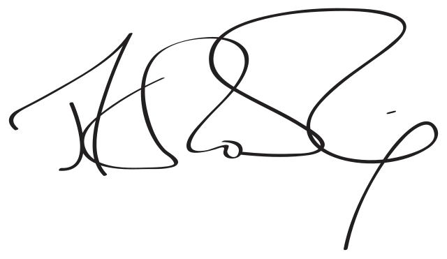 JK Rowling signature